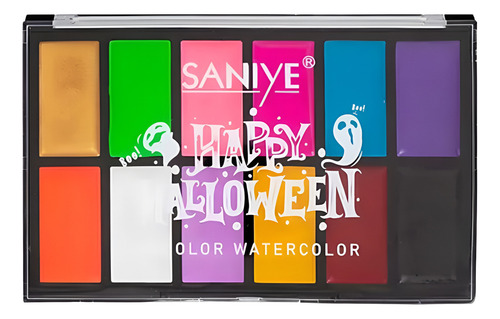 Maquillaje Para Body Paint Y Pintacaritas Saniye Halloween