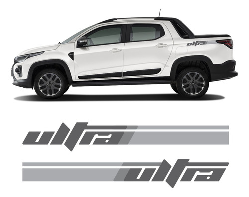 Kit Adesivos Laterais Fiat Strada Ultra 2023 2024 Imp468