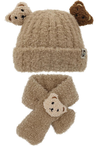 Conjunto De Bufanda Y Gorro De Invierno Para Bebés De 1 A 3