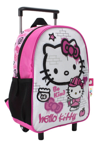 Mochila Escolar Wabro Hello Kitty 12 Pulgadas Espalda Color