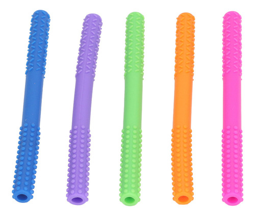 5 Peças De Palitos De Dentição Para Bebês, Dentes Ocos, Moag