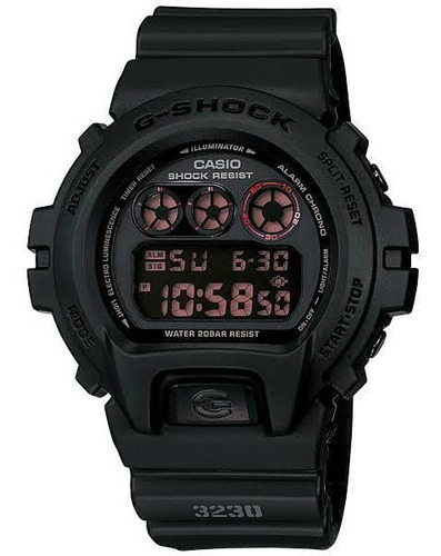 Reloj Casio G-shock Modelo Dw-6900 Negro 3230 Color Del Fondo Negro Color De La Correa Negro Color Del Bisel Negro