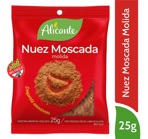 Alicante Nuez Moscada Molida X 25 Gr