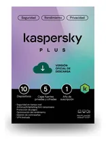 Comprar Kaspersky Plus 10 Disp 5 Cuentas Kpm 1 Año Internet Security