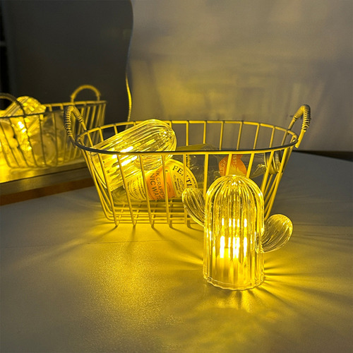 Luces Led De Cactus Para Decoración Del Hogar, Luz Nocturna