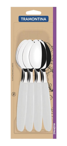 Juego De 12 Cucharas Tramontina Ipanema Blanco Oferta