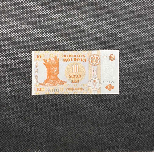 Imagen 2 de 4 de Moldavia - 10 Lei - Año 2013 - Unc - P #10 G