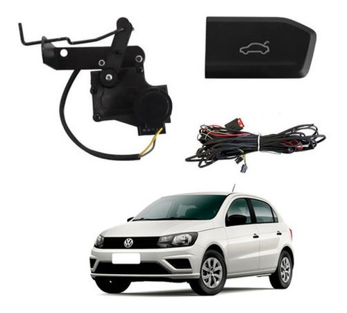 Imagem 1 de 6 de Kit Abertura Porta Malas Tragial Apmg Gol G7 Botão Original