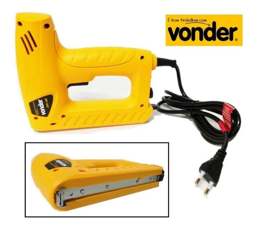 Imagem 8 de 9 de Grampeador Elétrico Pinador Com 2000 Grampos De 8mm 127v/220