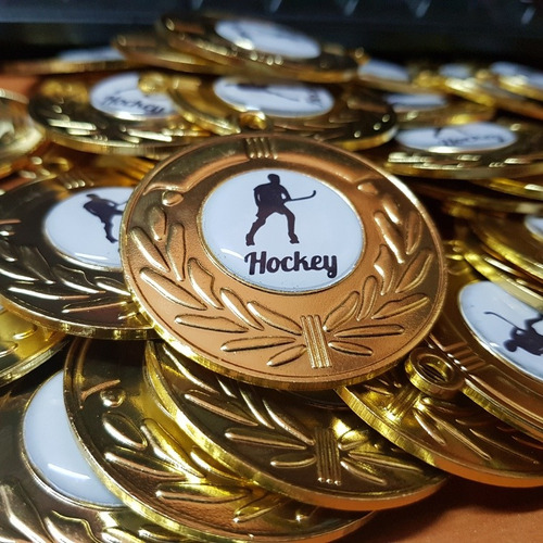 Medallas 5cm Con Logo Personalizado Y Cinta Tricolor