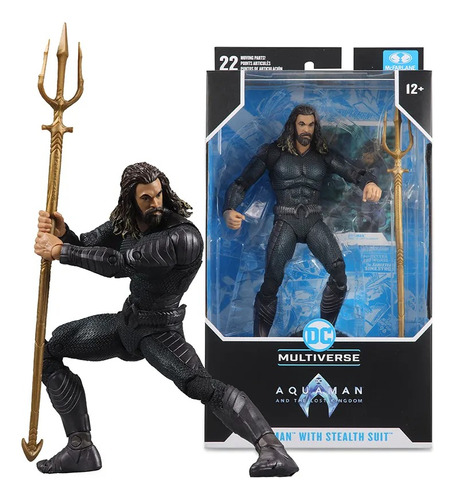 Boneco Dc Multiverse Aquaman 2 With Stealth Suit 20cm