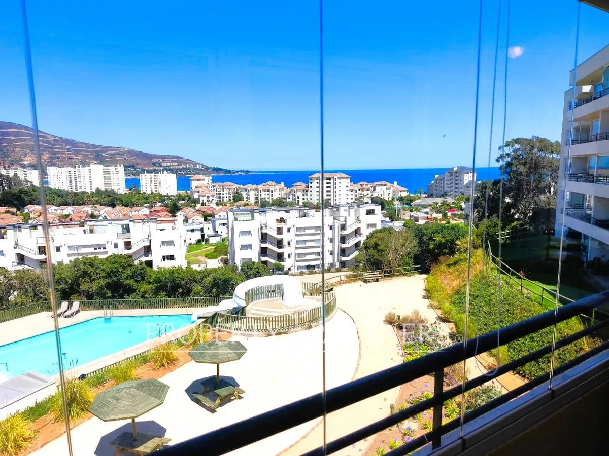 Imagen 1 de 18 de Departamento Con Vista Al Mar Y Terraza Cerrada, A...