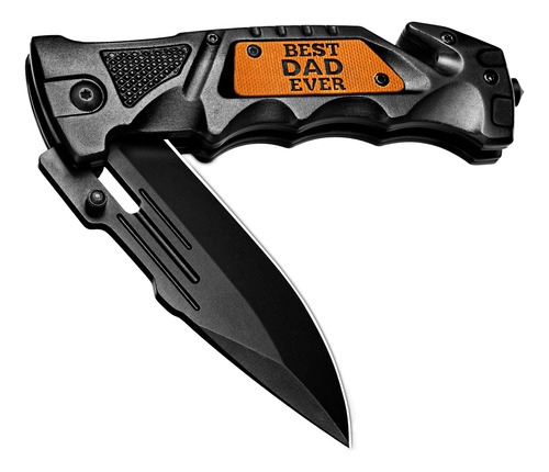 Cuchillo Bolsillo 3 En 1 Edc Grabado Best Dad Ever Regalo I