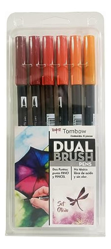 Tombow Marcadores Set Otoño, Multicolor, 6 Piezas