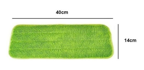 Imagen 2 de 6 de Repuesto Microfibra Para Mopa Spray Mop 40x14 Cm X 3 Unidad