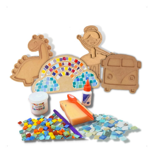 Kit Mosaico Pequeños Artistas Niños Arte Infantil