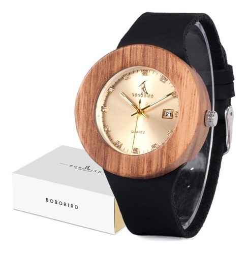 Reloj De Mujer De Madera De Cebra Bobobird