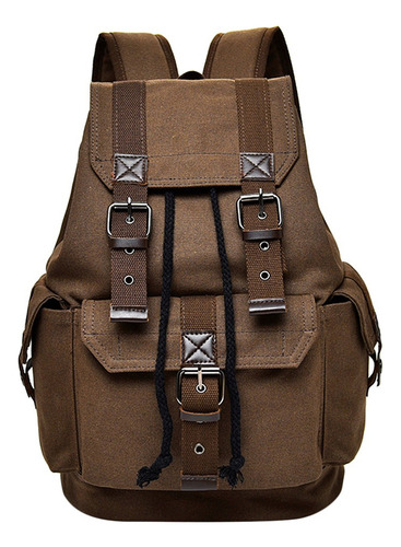 Mochila De Viaje Café, Bolsa De Accesorio De Hombres