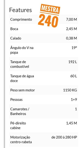 Imagem 3 de 19 de Lancha 240 Open -pronta Entrega Motor 250 Hp- 24 Pes