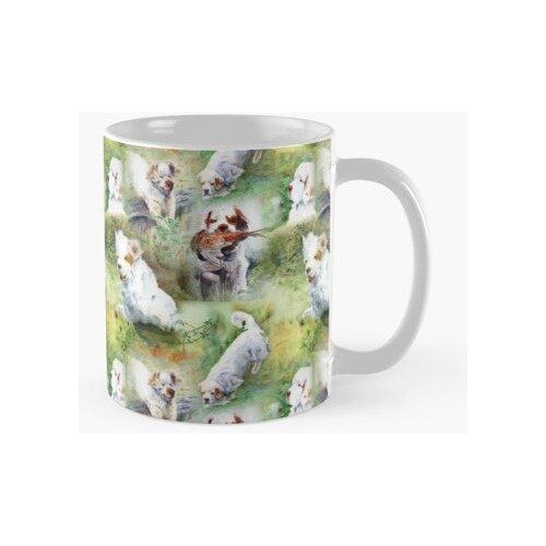 Taza Clumber Spaniels Por Jan Irving Verde Calidad Premium