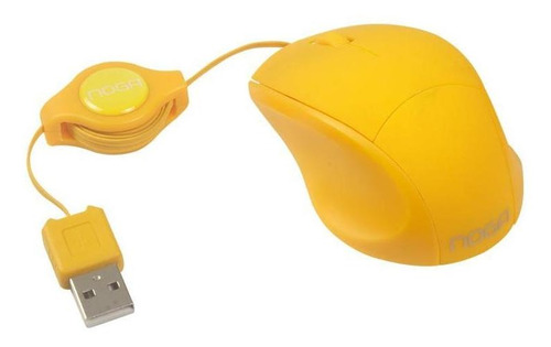 Mouse Mini Noganet  Ngm-418 Amarillo