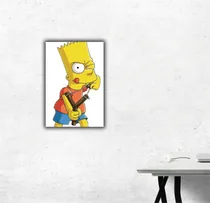 Comprar Cuadro Decorativo Bart Simpson Resortera - 08 Bart Simpson Bastidor De Madera