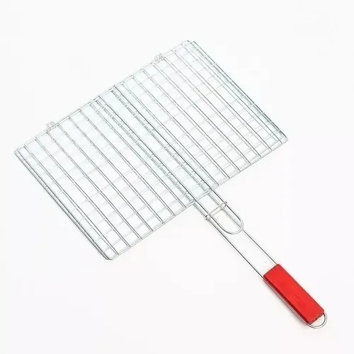 Imagen 5 de 6 de Parrilla Plegable Para Pescados Acero Inoxidable 34x24 Cm