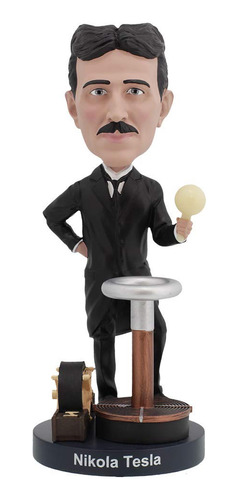 Figura Nikola Tesla Royal Bobbles Realismo Premium Serial Ún