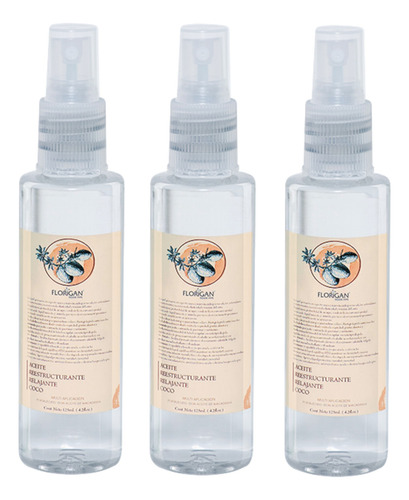 Aceite De Coco Reestructurante Multiaplicacion Florigan® 3pz