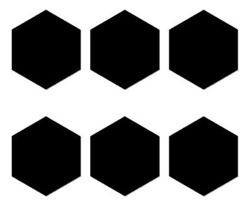 Para Juego De Pegatinas De 100 Piezas De Espejo Hexagonal, /