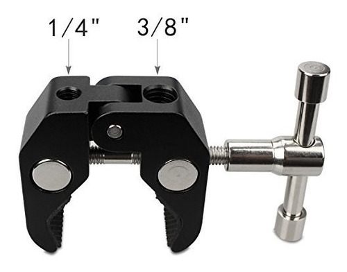 Imagen 4 de 5 de Pinza Clamp Abrazadera Brazo Magico 55mm Abertura