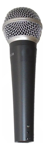 Microfono Vocal Sunset Tipo 58 Incluye Cable Xlr-xlr Color Negro