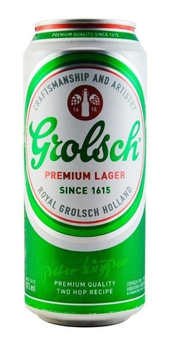 Cerveza Grolsch Lata 473ml- Medio Litro Bayres Bebidas