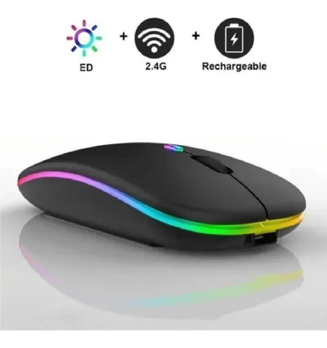 Mouse Inalámbrico 2.4g Silencioso Recargable Receptor