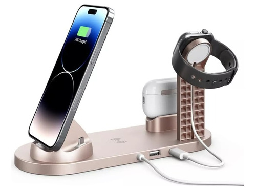 Base Inalambrica Para Celulares, Smartwatch Y Air Pods