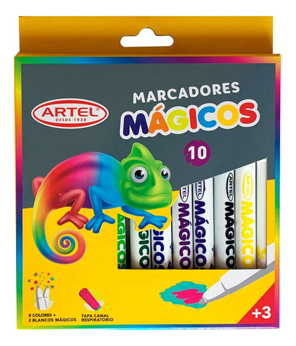 Marcador Mágico 10 Colores + 2 Blancos Mágicos Artel