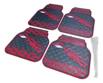 Comprar Set Pisos Alfombras Pisaderas Goma 4 Piezas Trd Letra Roja