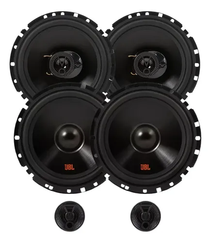 Kit 4 Alto-falantes JBL Flex 6" 110W RMS Triaxial e 2 Vias Para Auto