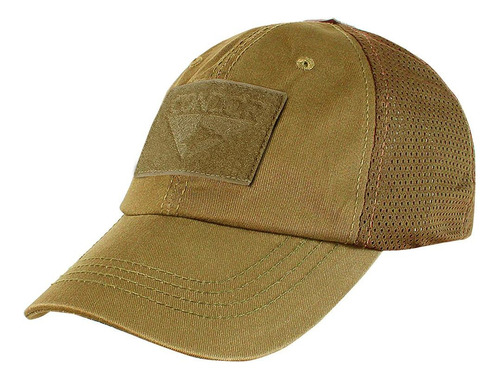 Gorra Mesh Tactica Coyote Marca Condor Alta Transpirabilidad