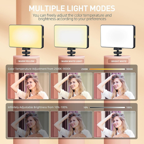 120 Led Teléfono Luz Luz Selfie Recargable Clip Luz De