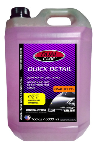 Quick Detail 5 L Cera Líquida Auto Brillo Detailing