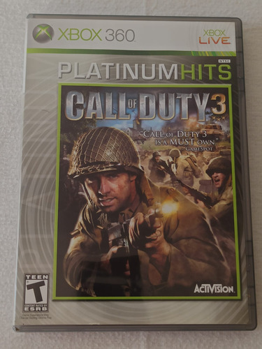 Call Of Duty 3 Xbox 360 Original Usado