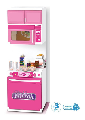 Imagen 2 de 9 de Cocina Con Microondas Linea Paloma O Barbie - El Duende Azul