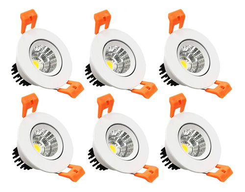 Focos Led Empotrables 2 Pulgadas, Cob Regulable, Blanco Cáli