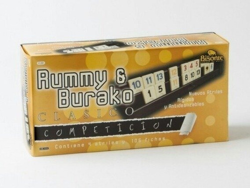 Juego de mesa Rummy & Burako Competición clásico Bisonte BI9681