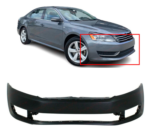 Cubierta Parachoque Delantero Plastico Fascia Para Vw Passat