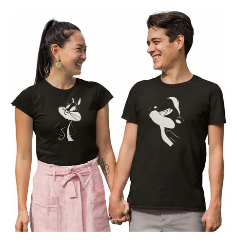 Playera Duo Para Novios Parejas Enamorados Cartoon Looney