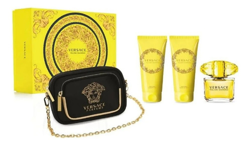 Versace Yellow Diamond Woman Edt 90ml+sg+bl+cartera