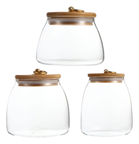 Tanque De Almacenamiento Grains Jars, Tarros De Vidrio, 3 Un