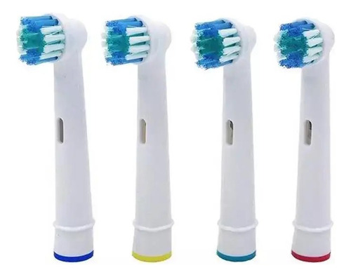 Kit Com 4 Refil Compatível Escova Elétrica Oral B Braun 